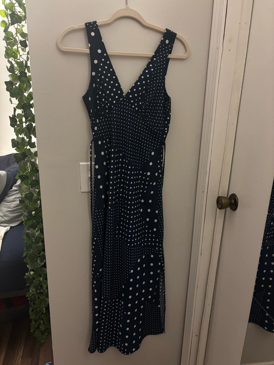 Altar'd State Dresses & Skirts - NWOT Altar'd State Navy and White Polka Dot Maxi Dress